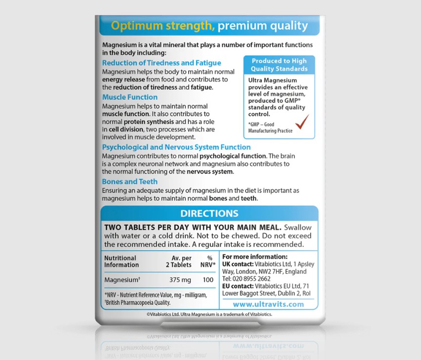 قرص اولترا منیزیم ویتابیوتیکس اصلی