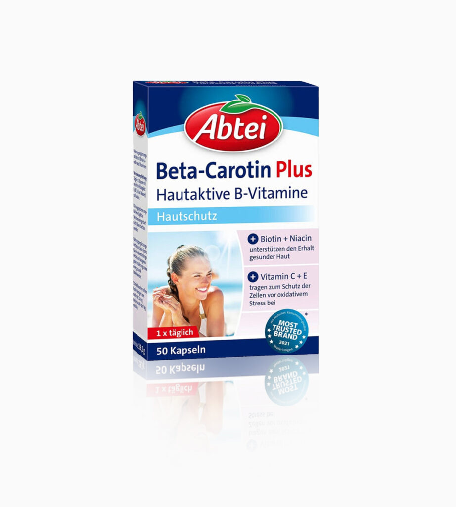 قرص بتا کاروتین پوست و مو Abtei