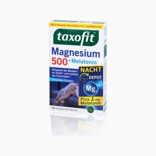 منیزیم 500mg شب همراه با ملاتونين 1mg تاکسوفیت TAXOFIT آلمان