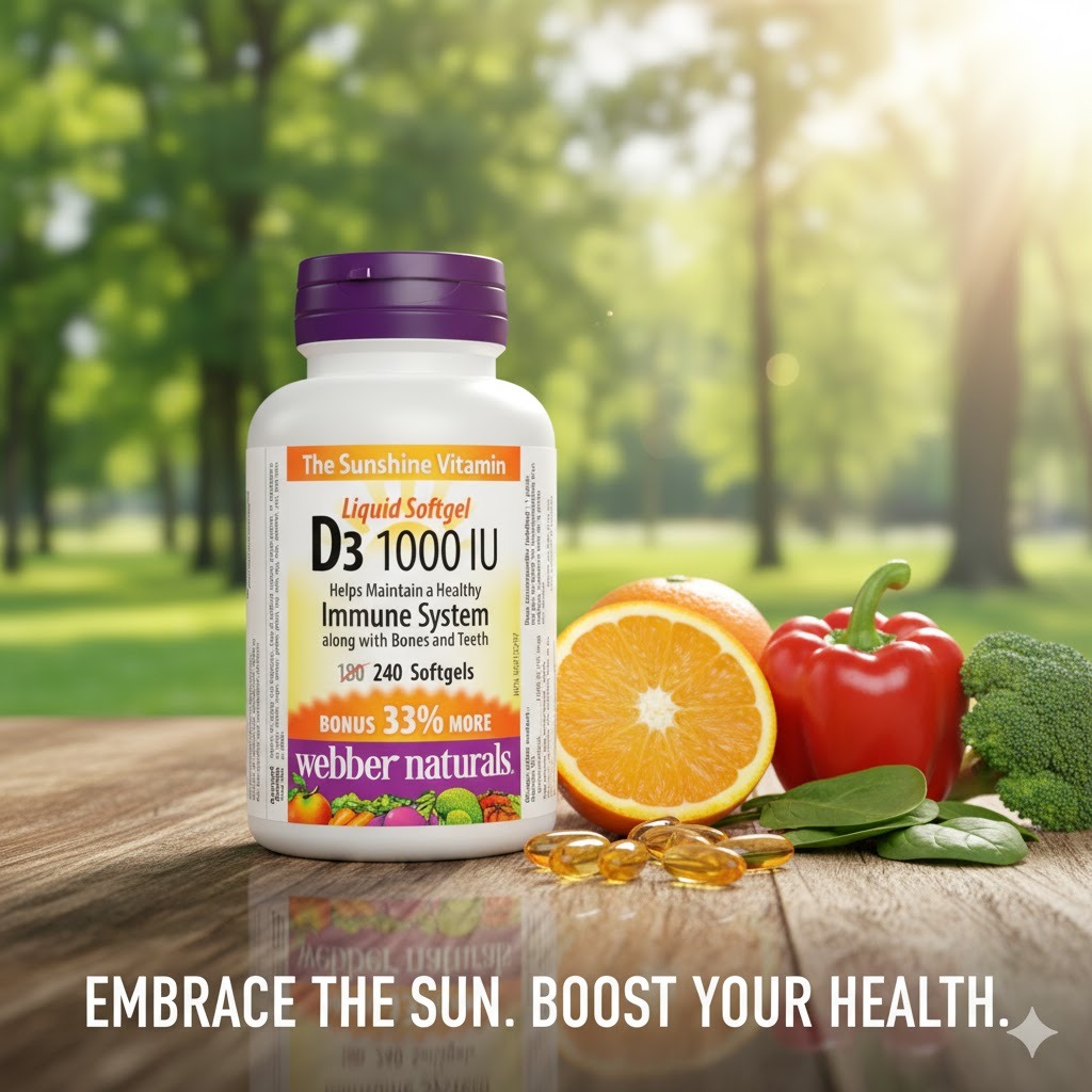 قیمت ویتامین D3 1000 IU وبر نچرالز