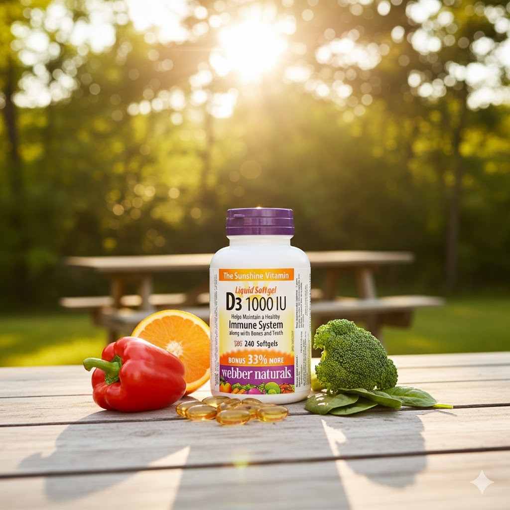 خرید ویتامین D3 1000 IU وبر نچرالز