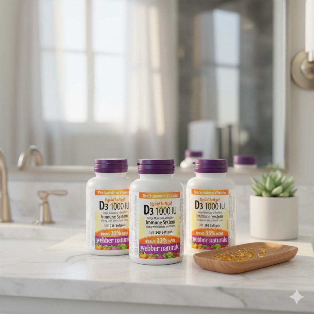 ویتامین D3 1000 IU وبر نچرالز اورجینال