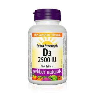 ویتامین D3 2500 IU وبر نچرالز