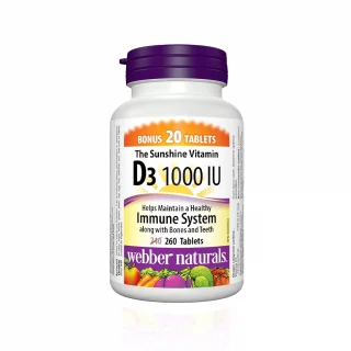 ویتامین D3 1000 IU وبر نچرالز