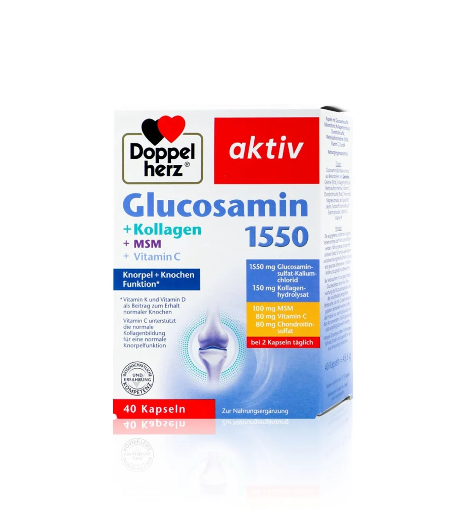 کپسول گلوکزآمین 1550 و کلاژن دوپل هرز آلمان