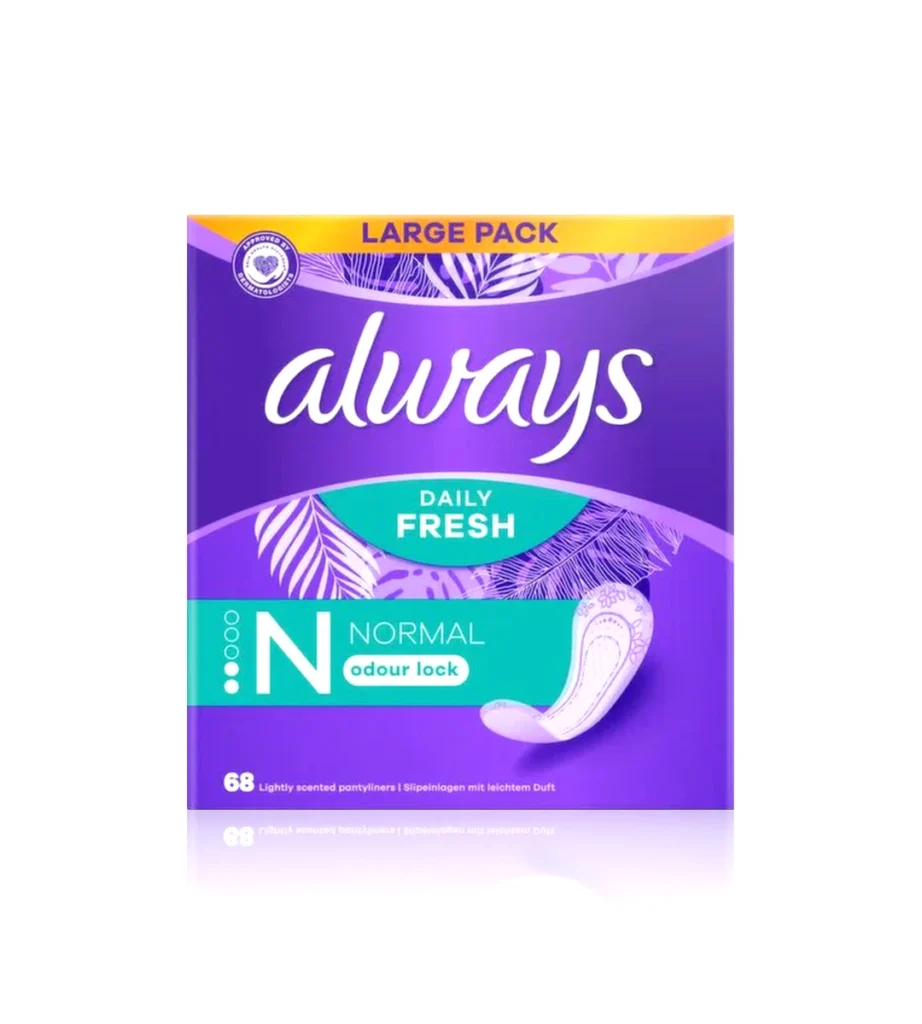 پد بهداشتی روزانه 68 عددی  Always Daily Fresh Normal
