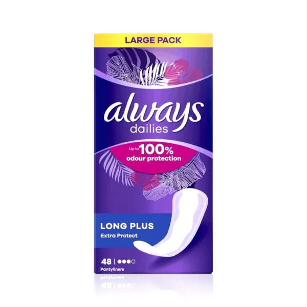 پد بهداشتی روزانه Always Dailies Long Plus Extra Protect