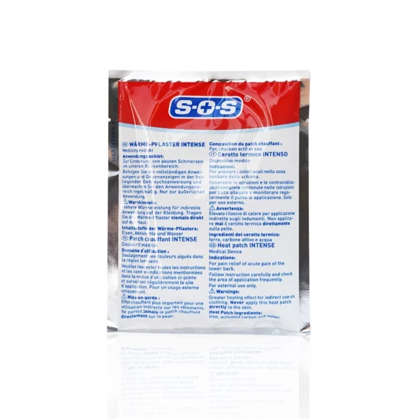 چسب گرمایی ضد درد درمانی SOS اینتنس