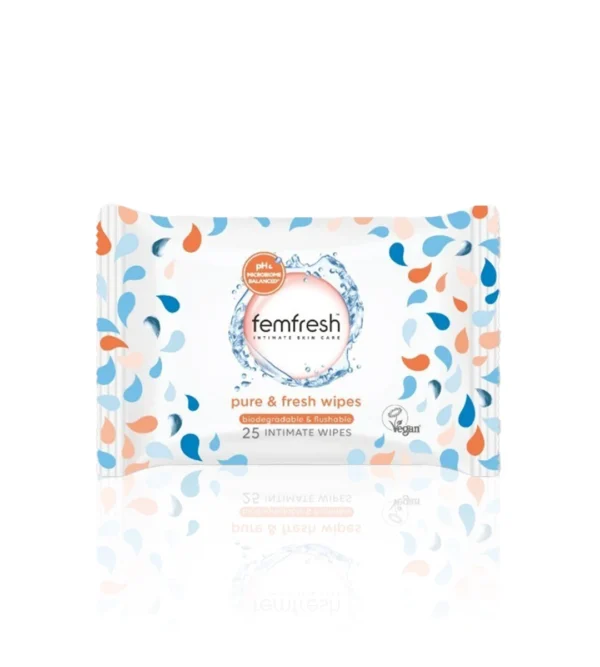 دستمال مرطوب بهداشتی بانوان فم فرش Femfresh Pure Fresh Wipes