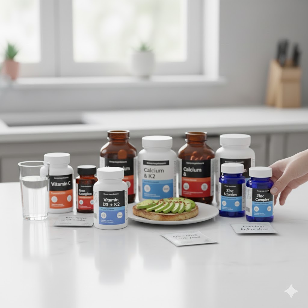 بهترین زمان مصرف قرص و ویتامین ها