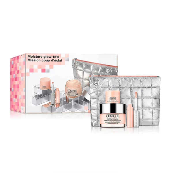 پک هدیه ۴ تکه مراقبت از پوست و آرایش Clinique Moisture Glow-To’s