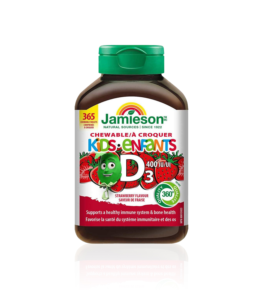 جمیسون قرص جویدنی ویتامین D3 کودکان جیمیسون ۳۶۵ عدد