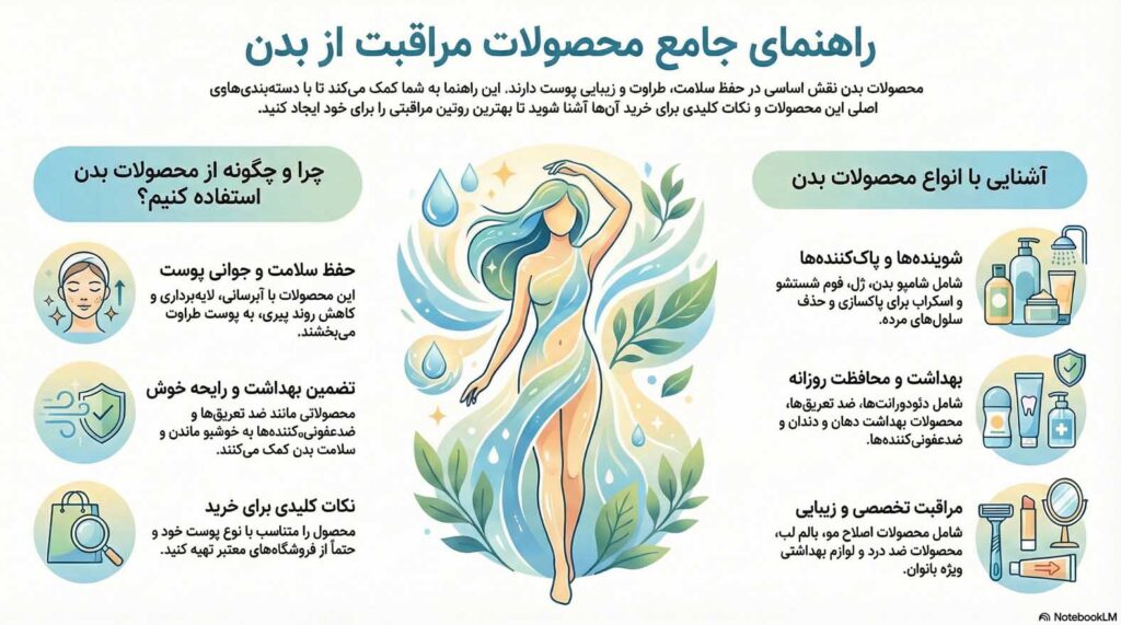 مراقبت و زیبایی بدن با محصولات وارداتی