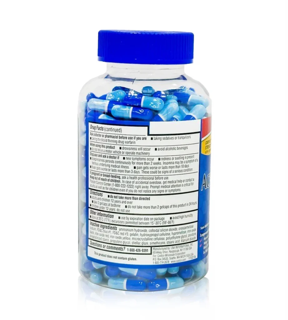 مسکن و تب‌بر شبانه استامینوفن ۵۰۰ میلی‌گرم کرکلند Kirkland Signature
