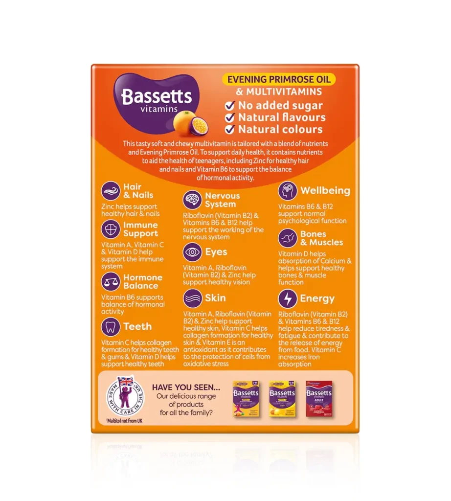 ویتامین تنظیم کننده هورمون نوجوانان ‌Bassetts