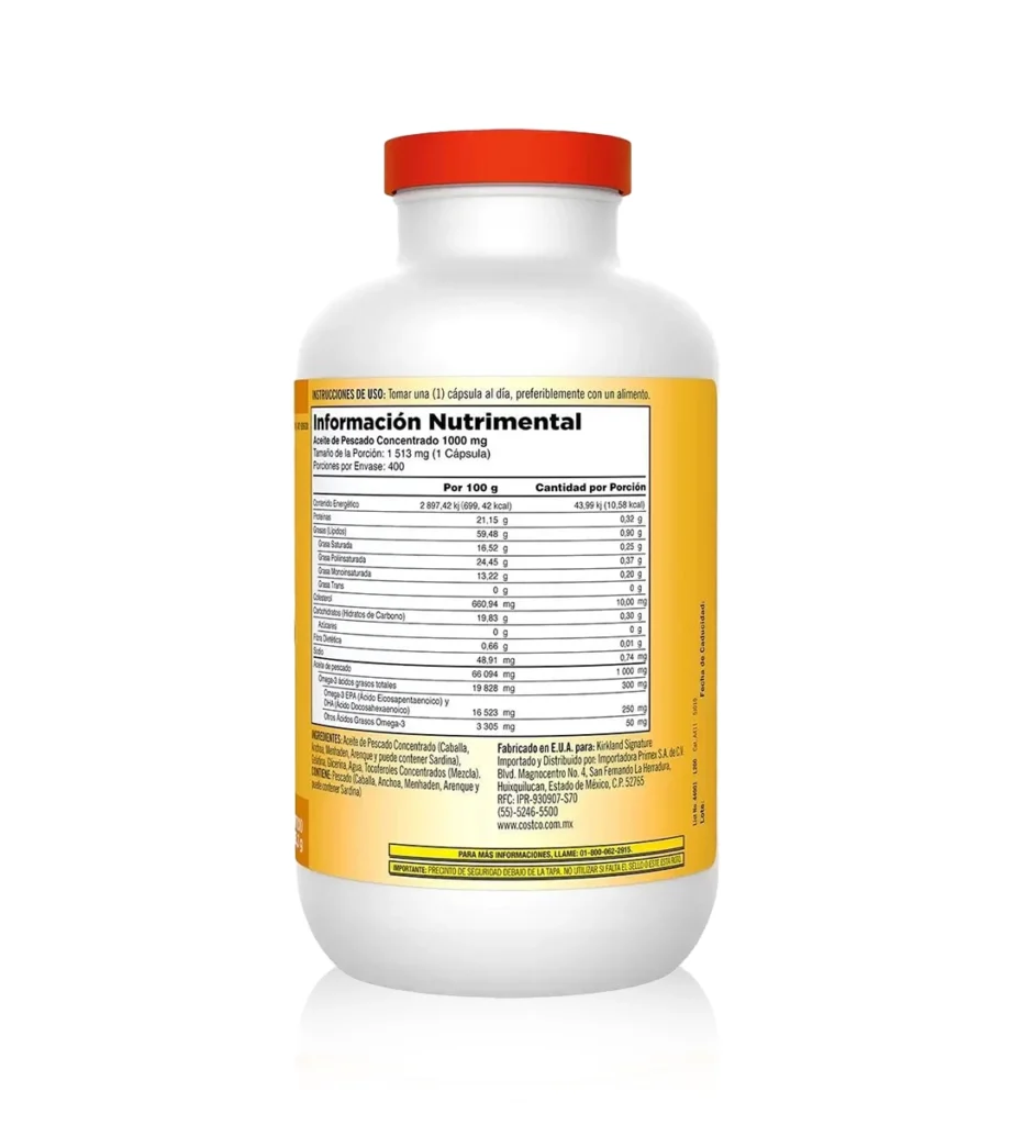 مکمل روغن ماهی 1000mg کرکلند