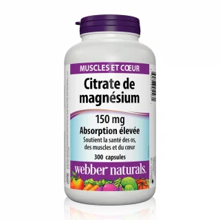 مکمل منیزیم سیترات 150 میلی‌گرم وبر نچرالز Webber Naturals
