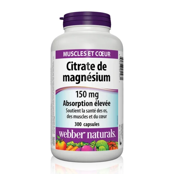 مکمل منیزیم سیترات 150 میلی‌گرم وبر نچرالز Webber Naturals