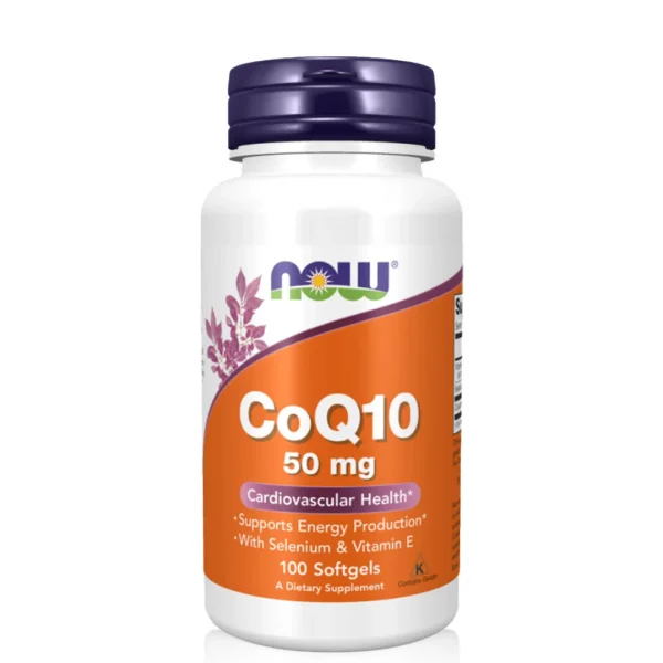 سافت‌ژل CoQ10 (کوآنزیم کیوتن) ۵۰ میلی‌گرم برند ناو فودز آمریکا NOW FOODS