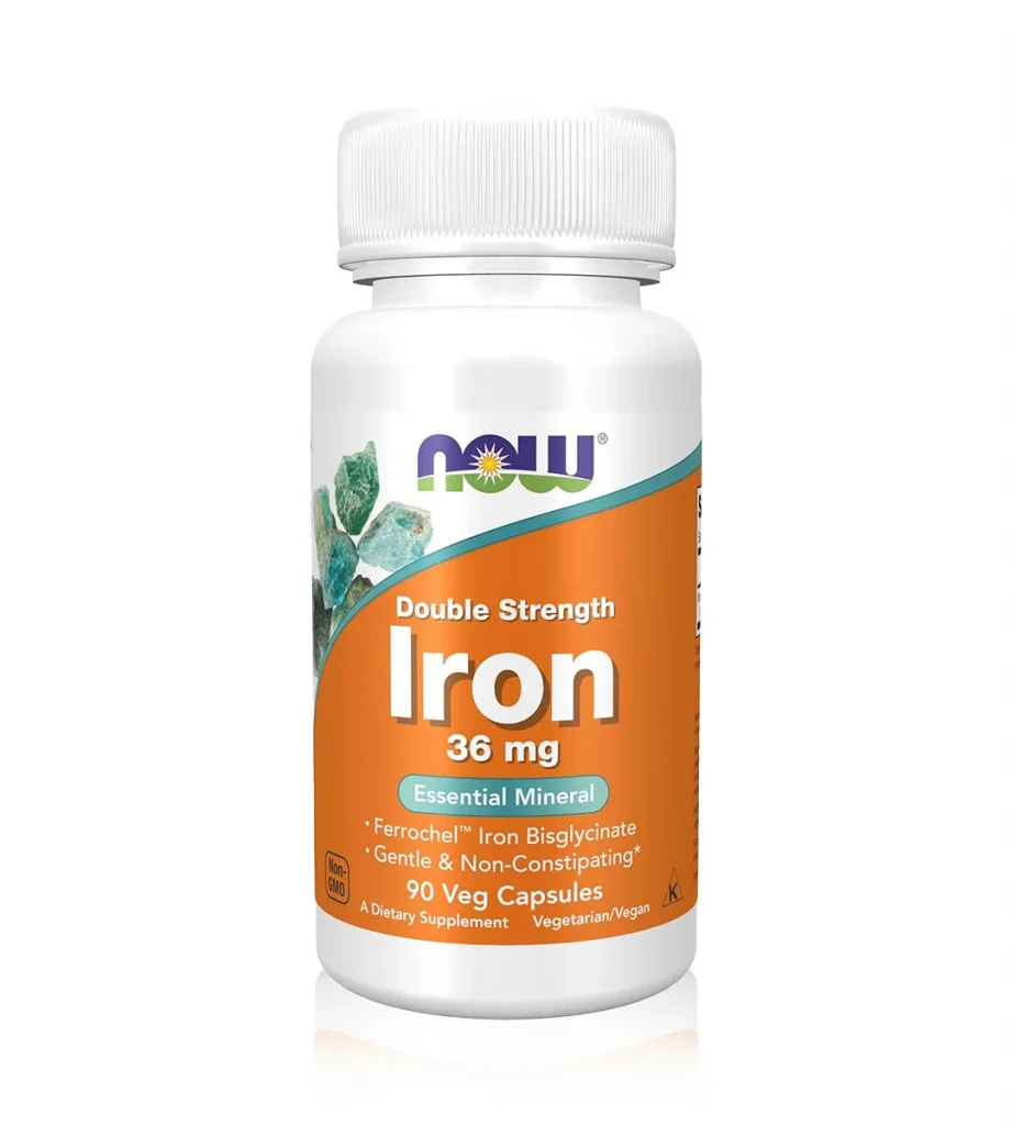 مکمل آهن ۳۶ میلیگرم با قدرت دو برابر برند ناو فودز آمریکا NOW FOODS