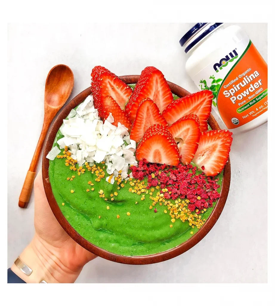 مکمل گیاهی اسپیرولینا ۵۰۰ میلی برند ناو فودز آمریکا NOW FOODS