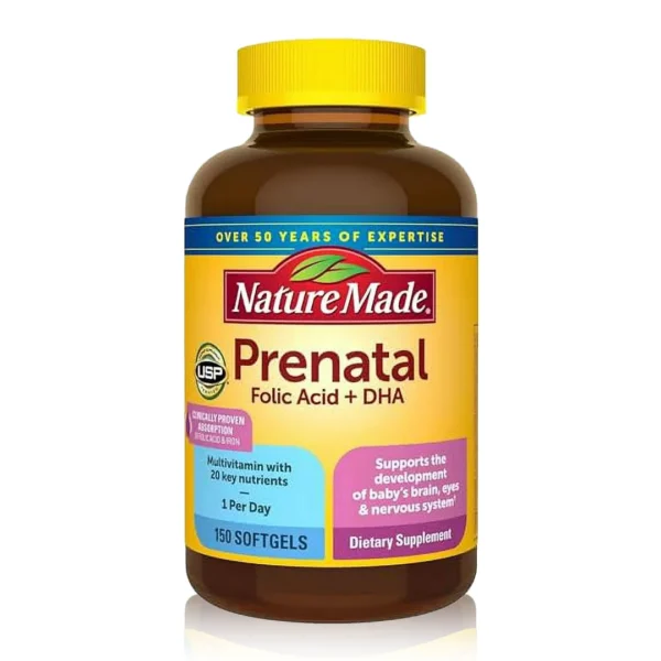 مولتی‌ویتامین قبل و دوران بارداری + DHA نیچر مید Nature Made Prenatal