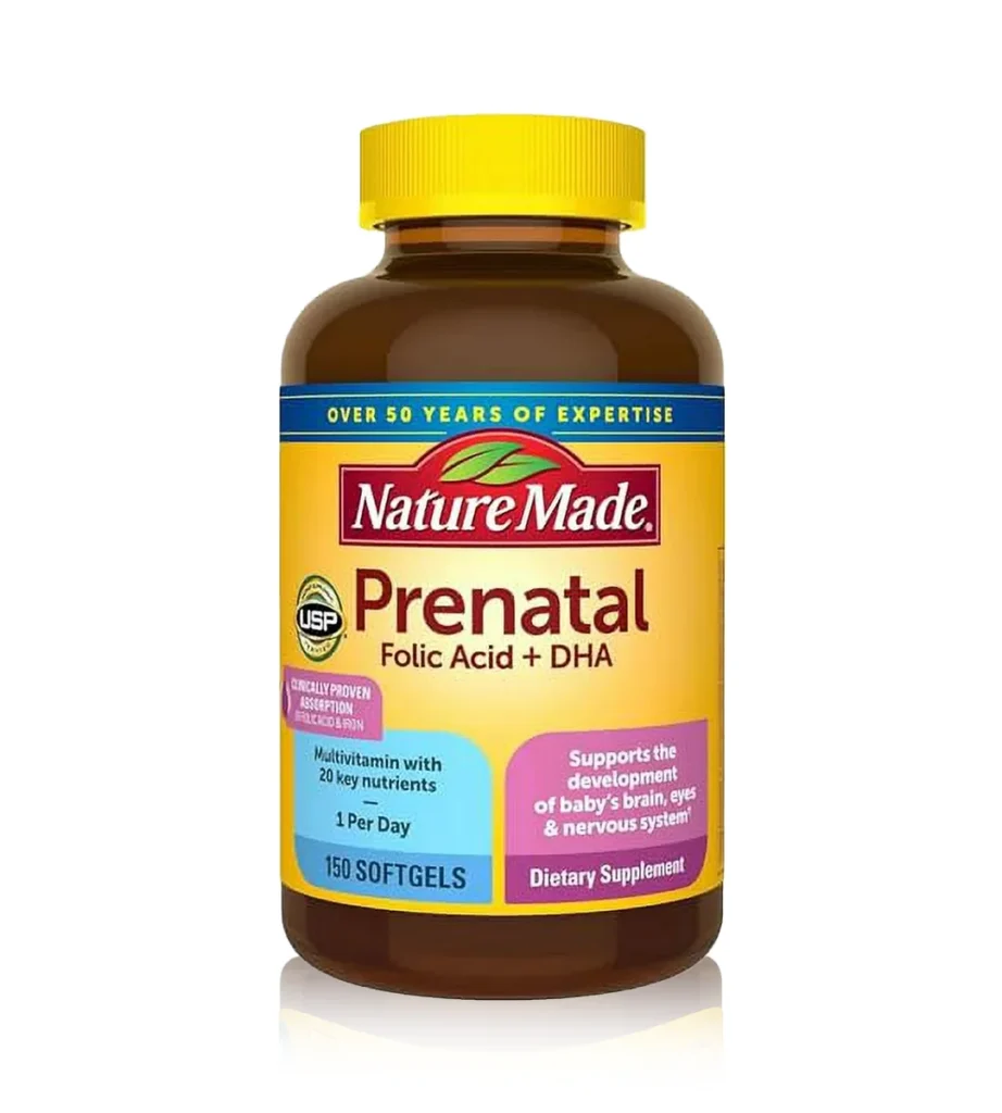 مولتی‌ویتامین قبل و دوران بارداری + DHA نیچر مید Nature Made Prenatal