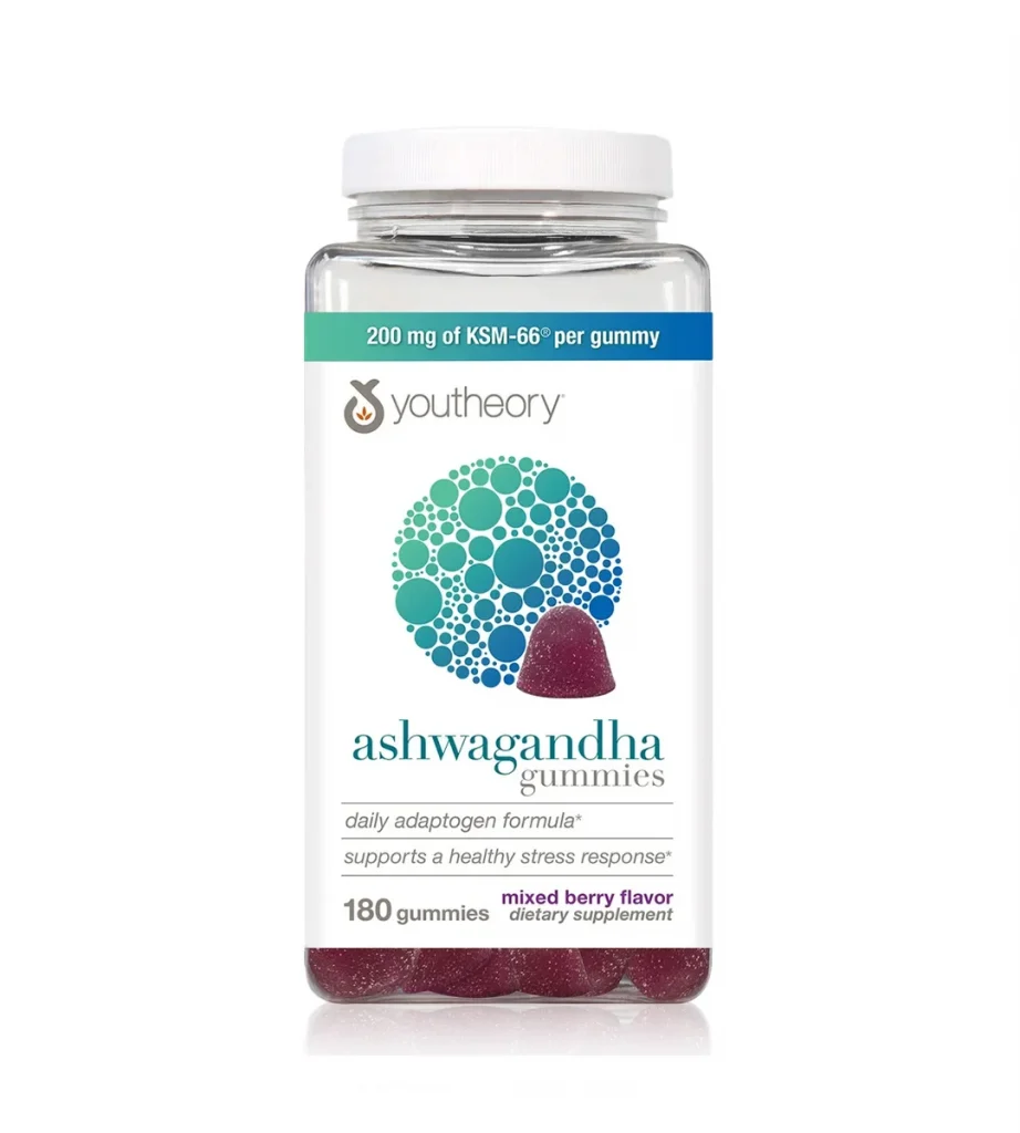 آشواگاندا پاستیلی یوتئوری کانادایی Youtheory Ashwagandha Gummies