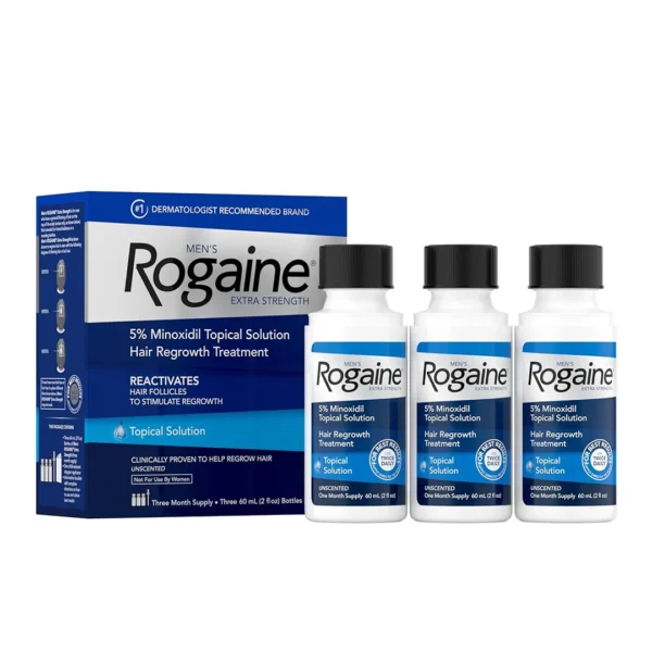 محلول موضعی ماینوکسیدیل ۵٪ Rogaine مخصوص آقایان