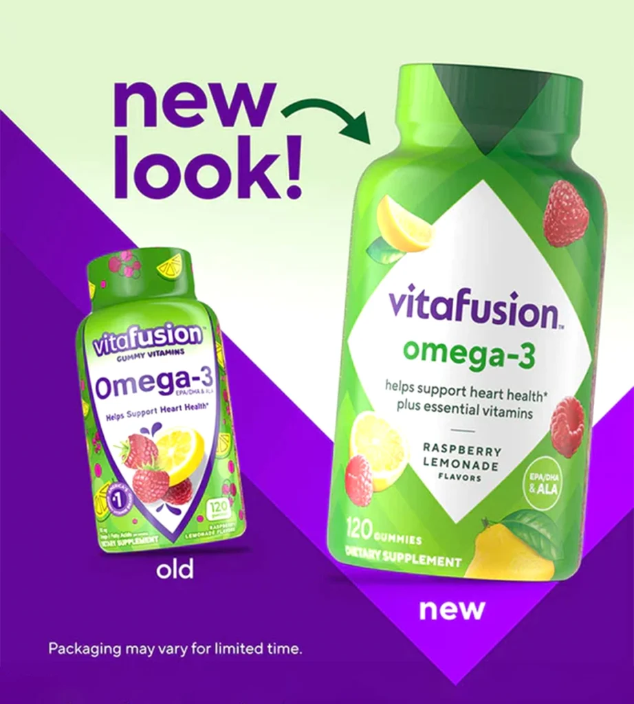 پاستیل ویتامین امگا-۳ vitafusion