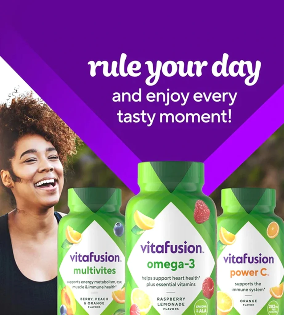 پاستیل ویتامین امگا-۳ vitafusion