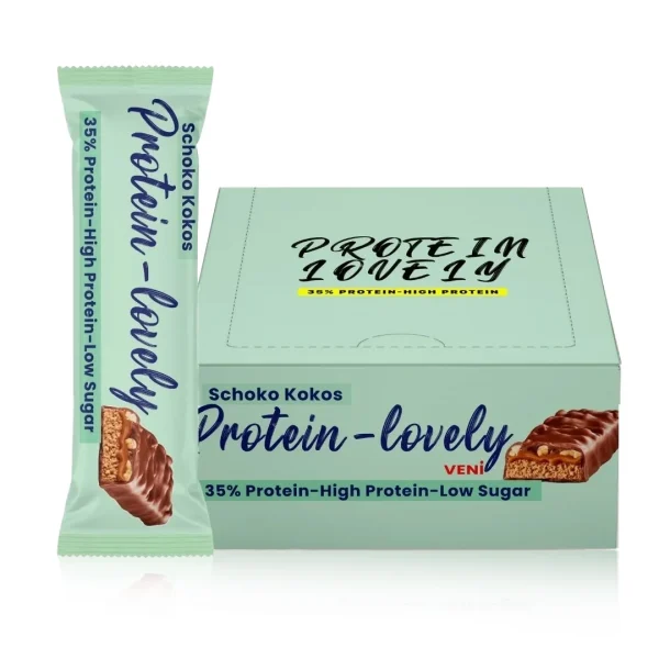 پروتئین بار Protein Lovely 60g طعم شکلات و نارگیل