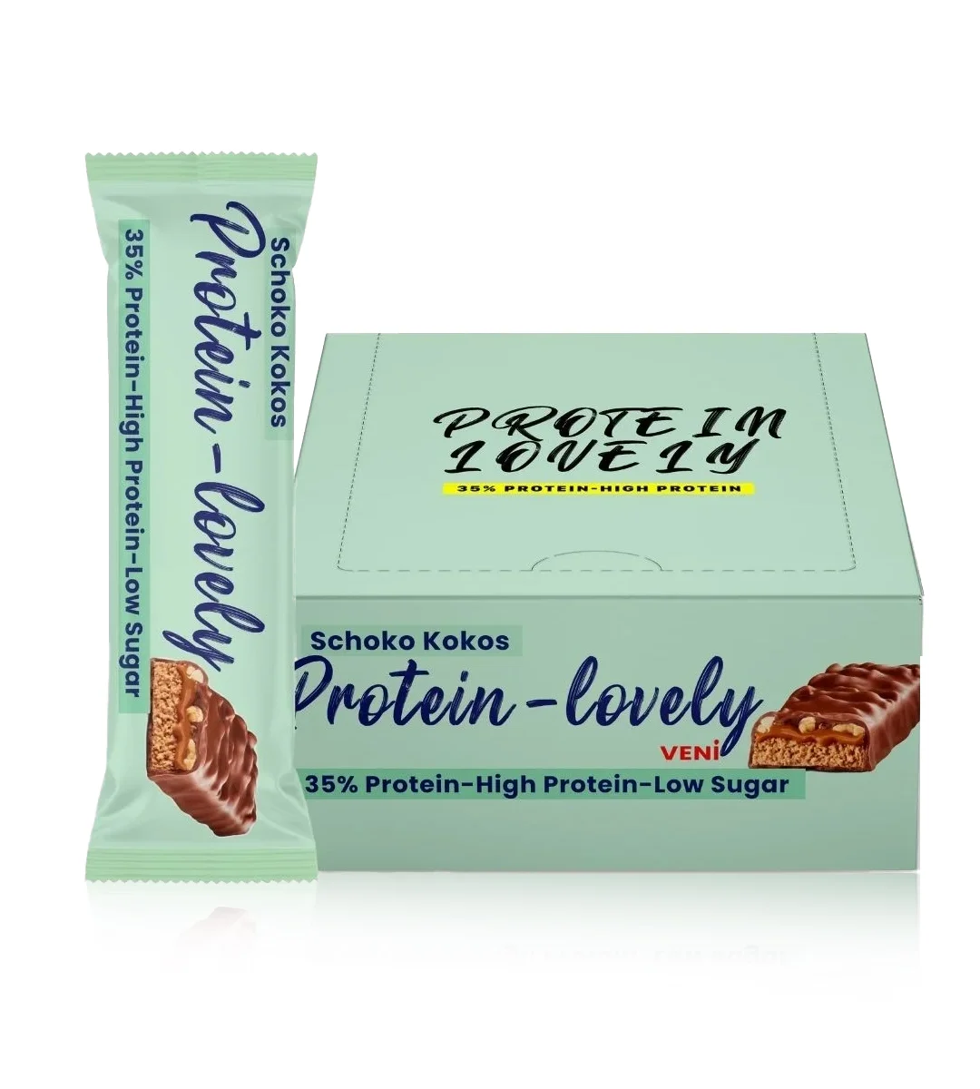 Lovely پروتئین بار Protein Lovely 60g طعم شکلات و نارگیل