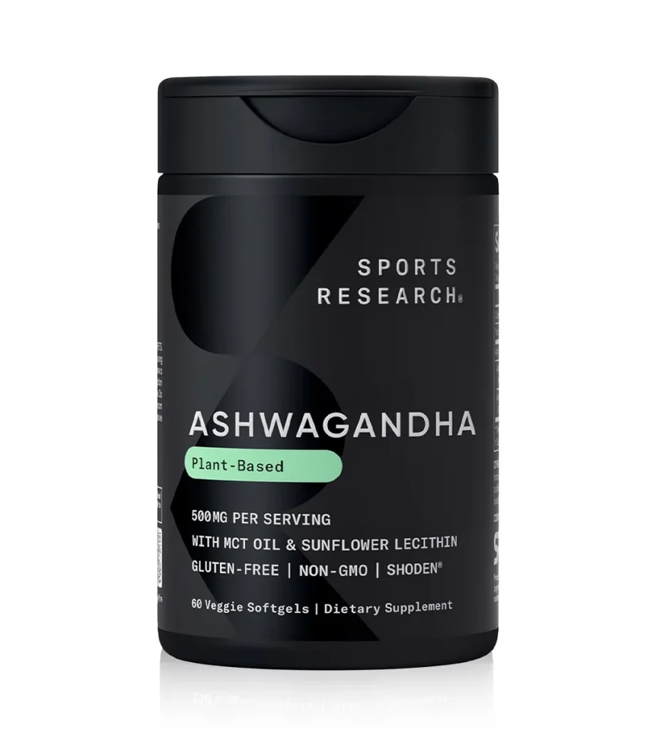 مکمل آشواگاندا با روغن نارگیل Sports Research