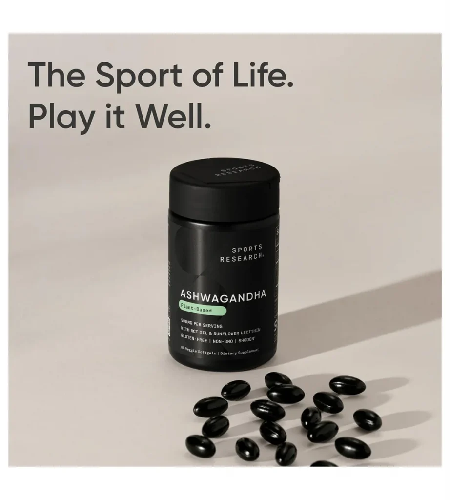 مکمل آشواگاندا با روغن نارگیل Sports Research
