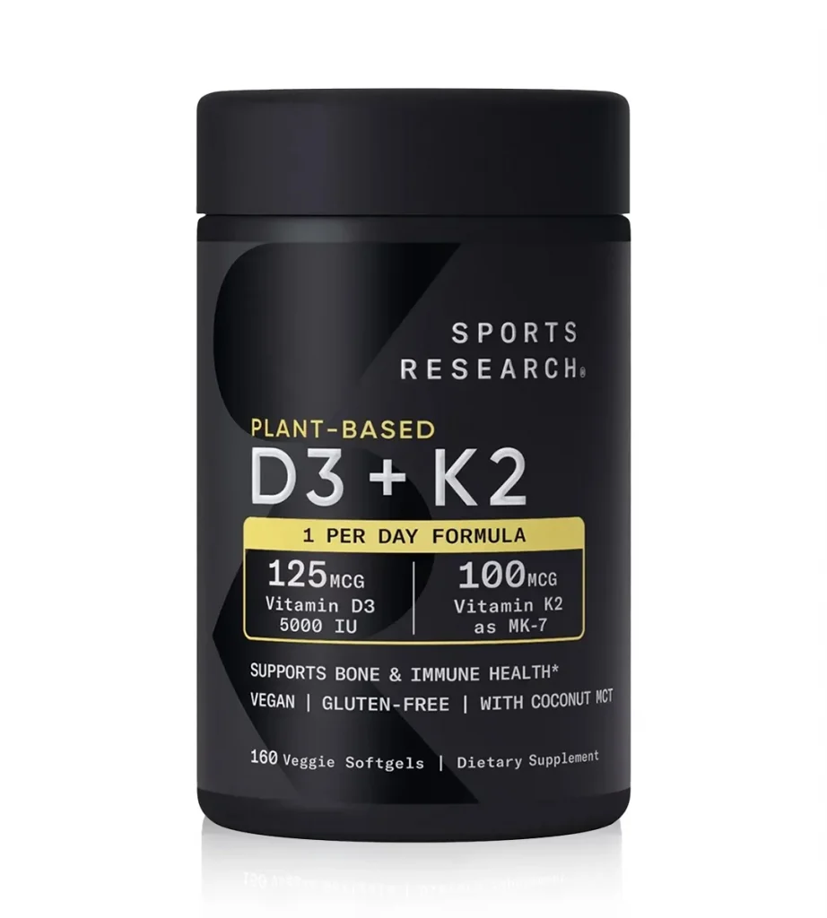 مکمل گیاهی Sports Research D3 + K2