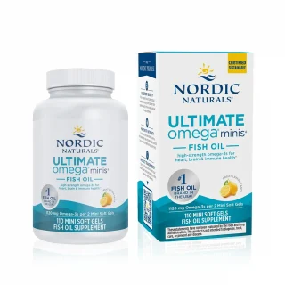 مکمل امگا ۳ روغن ماهی ۱۱۲۰ میلی‌گرم Nordic Naturals طعم لیمو