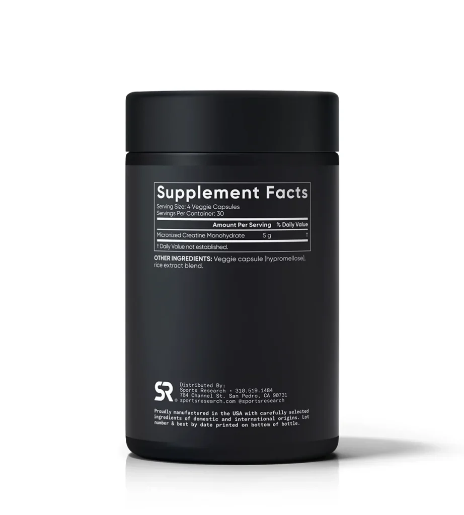 کپسول کراتین مونوهیدرات اسپورت ریسرچ Sports Research