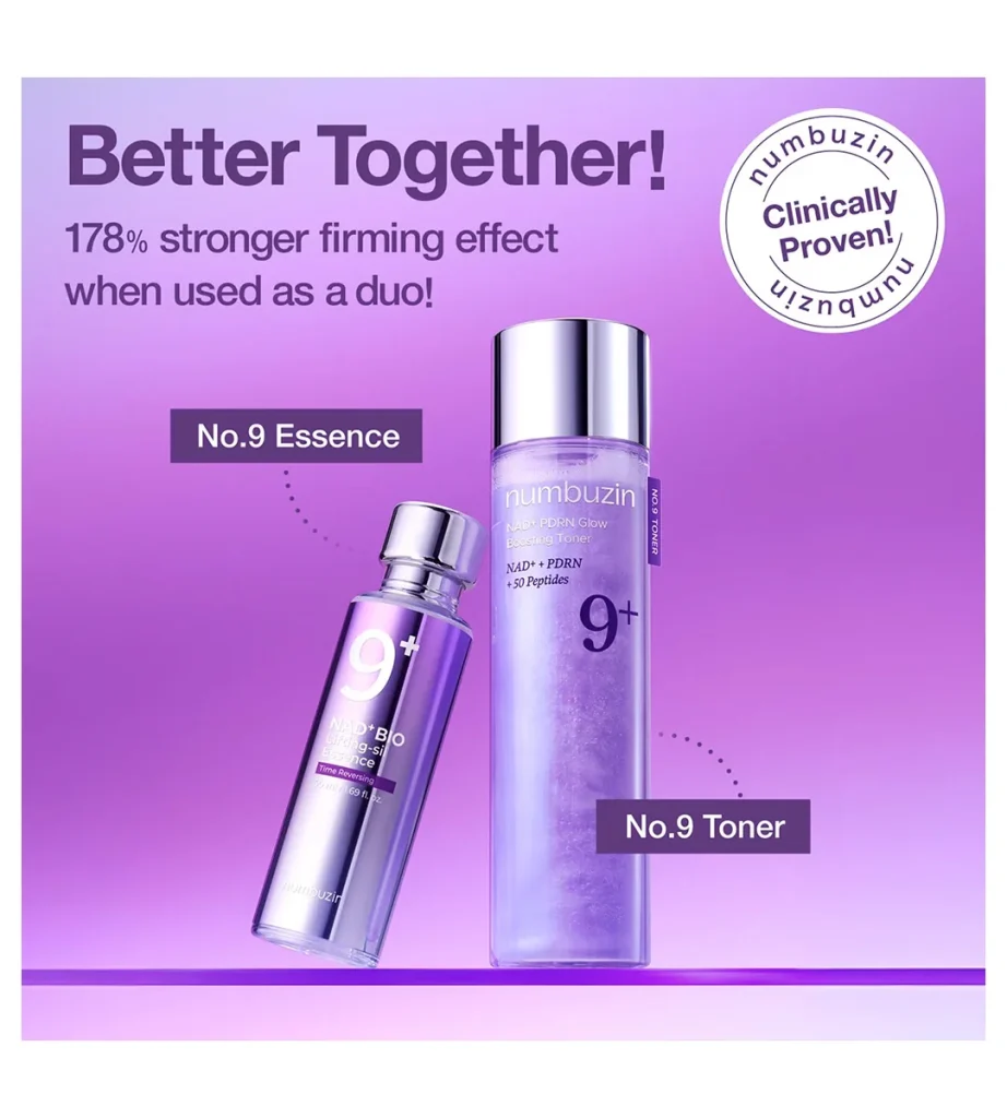 تونر آبرسان و درخشان‌کننده نامبوزین Numbuzin No.9 NAD PDRN Glow Boosting Toner