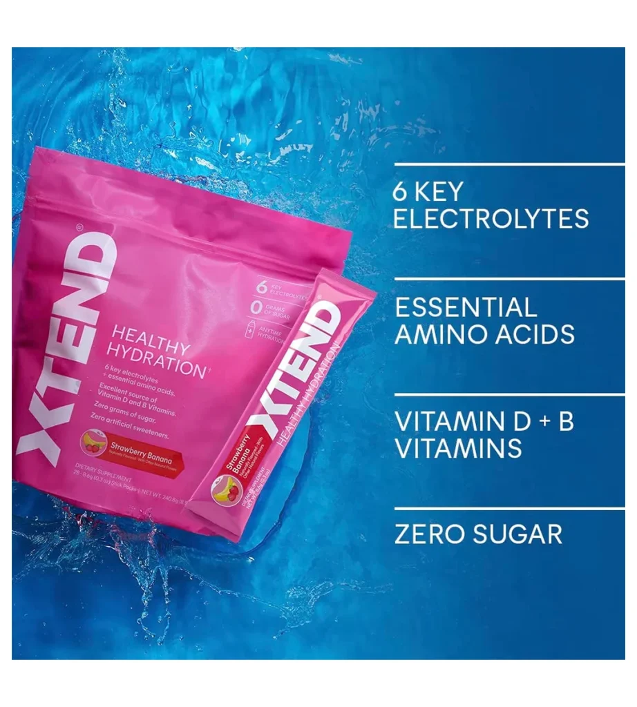پودر الکترولیت آبرسان ایکس‌تند هیدریشن XTEND Healthy Hydration طعم لیمو و لیموترش