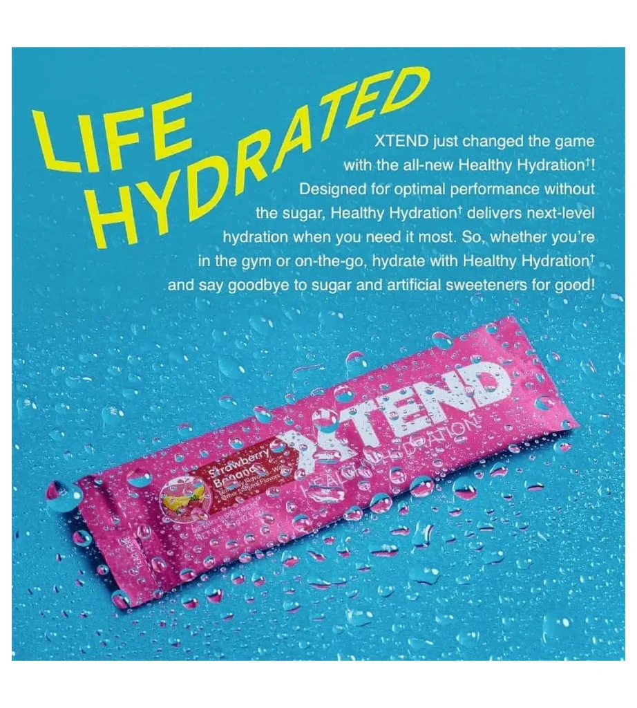پودر الکترولیت آبرسان ایکس‌تند هیدریشن XTEND Healthy Hydration طعم لیمو و لیموترش