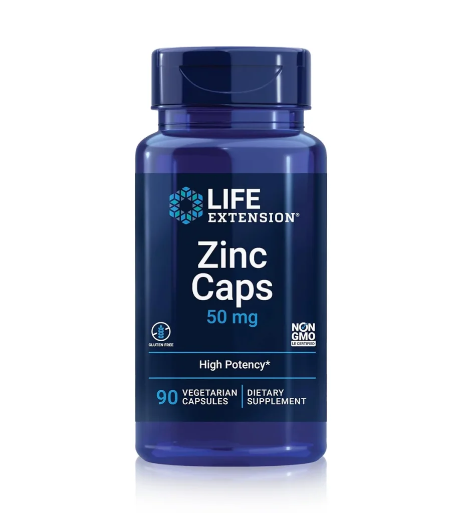 کپسول زینک ۵۰ میلی‌گرم لایف اکستنشن Life Extension