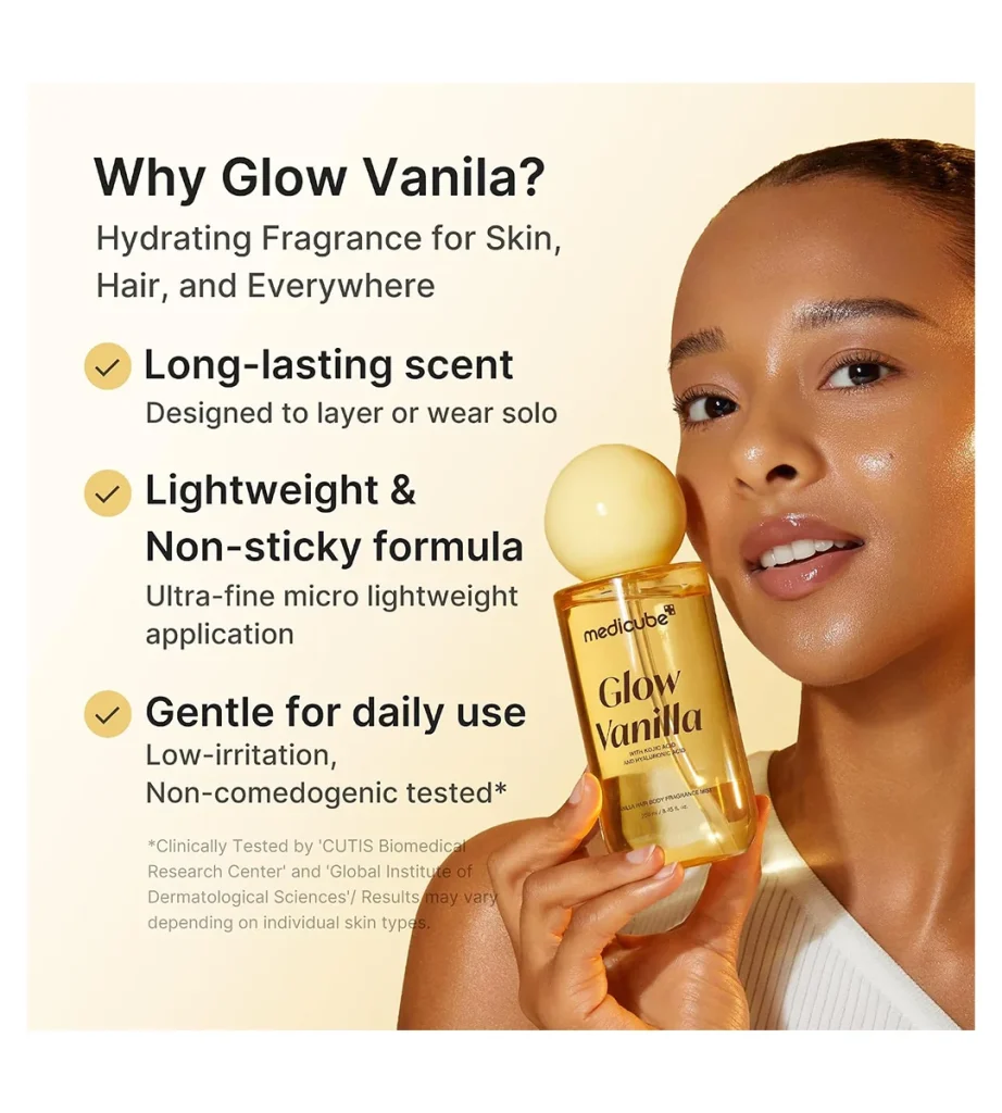 میست خوشبو کننده مو و بدن Medicube Glow Vanilla