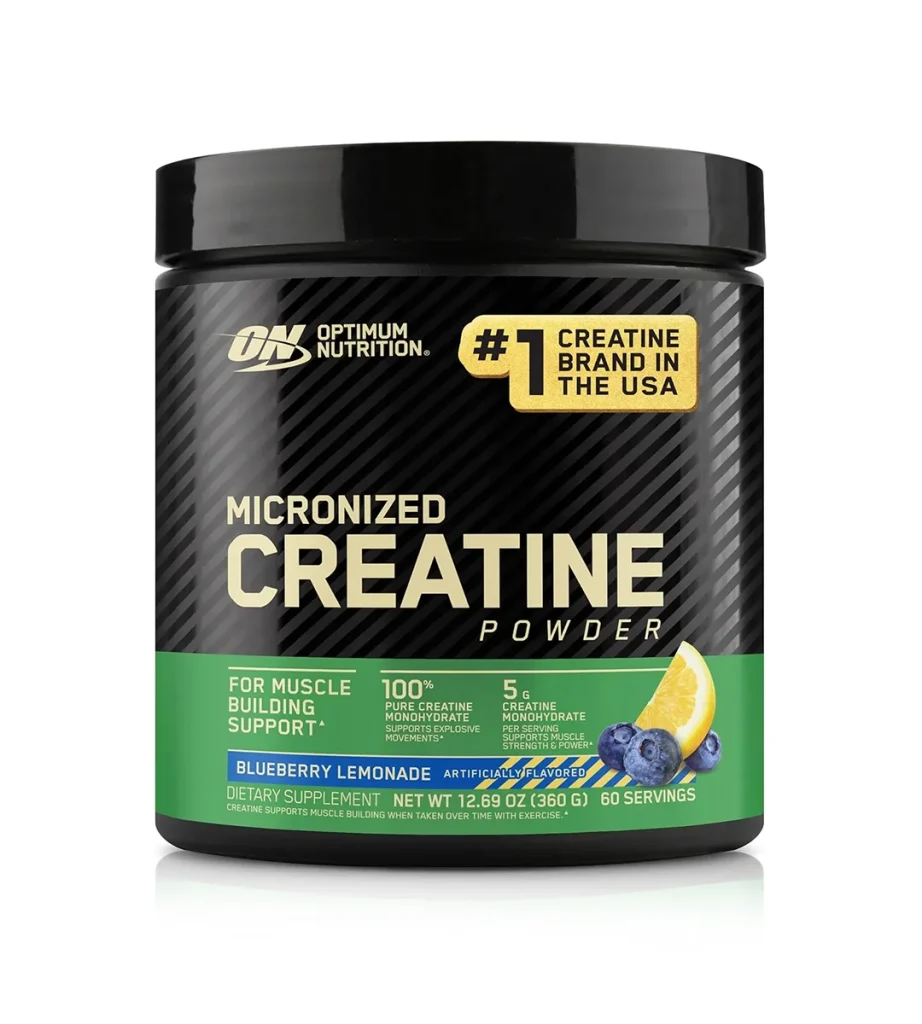 پودر کراتین مونوهیدرات Optimum Nutrition طعم بلوبری لیموناد