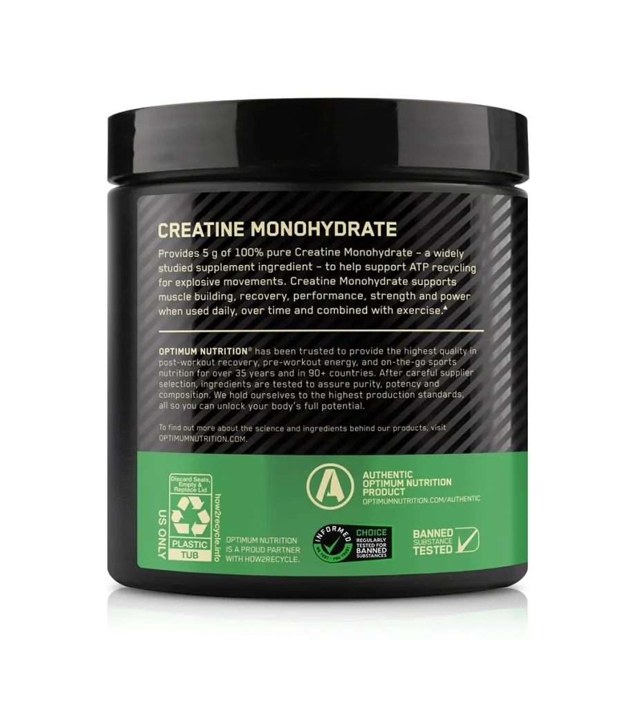 پودر کراتین مونوهیدرات Optimum Nutrition طعم بلوبری لیموناد
