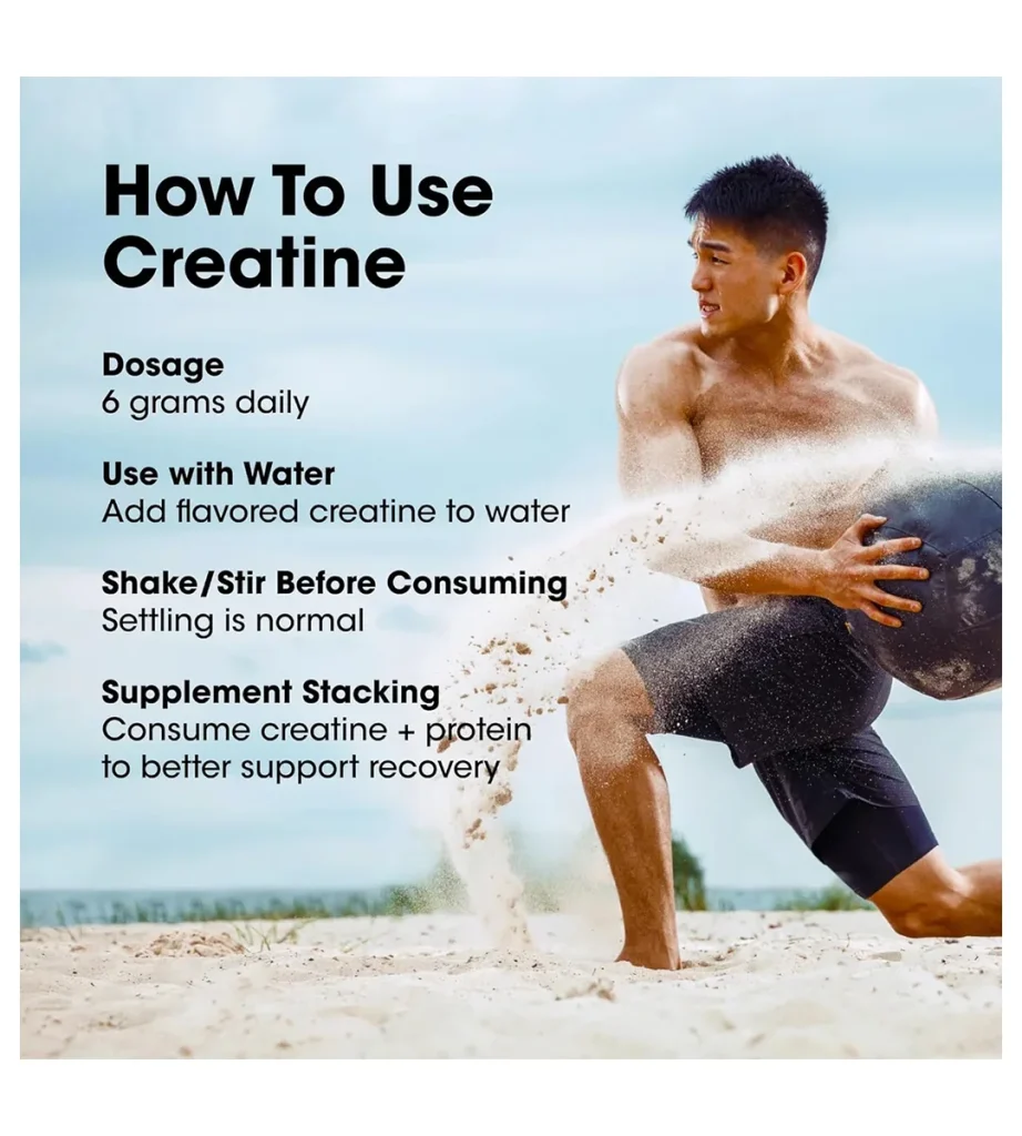 پودر کراتین مونوهیدرات Optimum Nutrition طعم بلوبری لیموناد