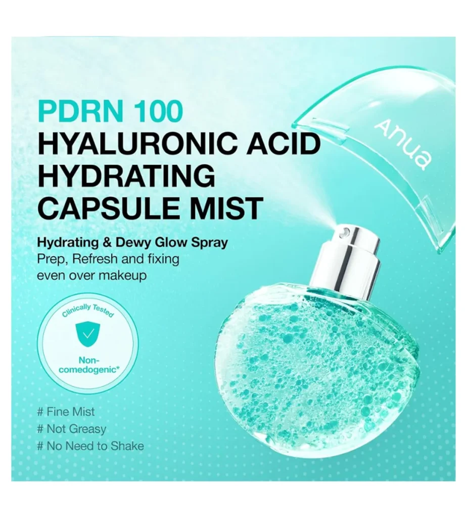 میست آبرسان کپسولی آنوا مدل Dewy Glow PDRN Hyaluronic Acid