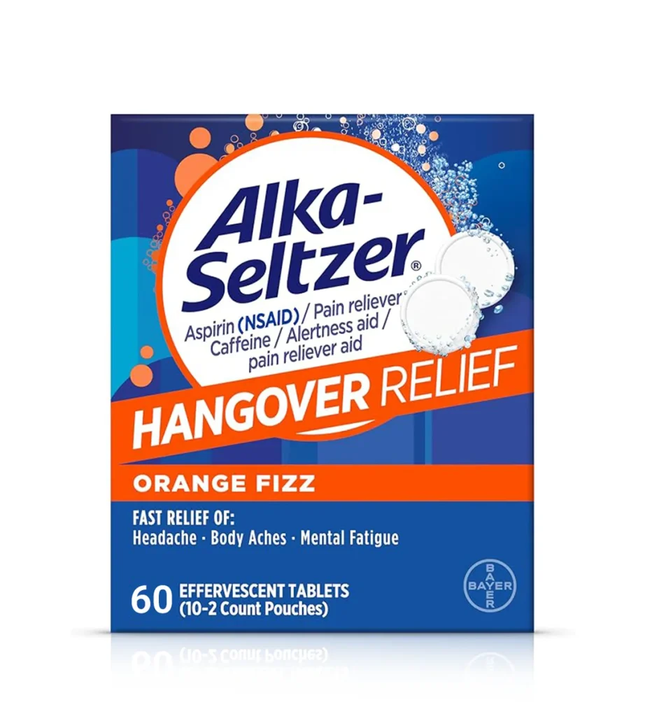 قرص جوشان آلکاسلتزر تسکین علائم خماری، رفع سردرد، بدندرد و خستگی ذهنی Alka-Seltzer