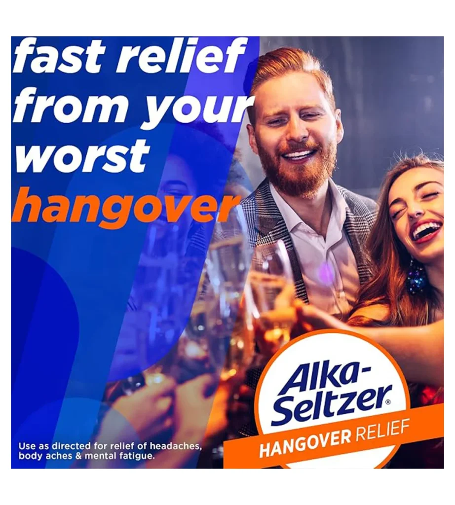 قرص جوشان آلکاسلتزر تسکین علائم خماری، رفع سردرد، بدندرد و خستگی ذهنی Alka-Seltzer