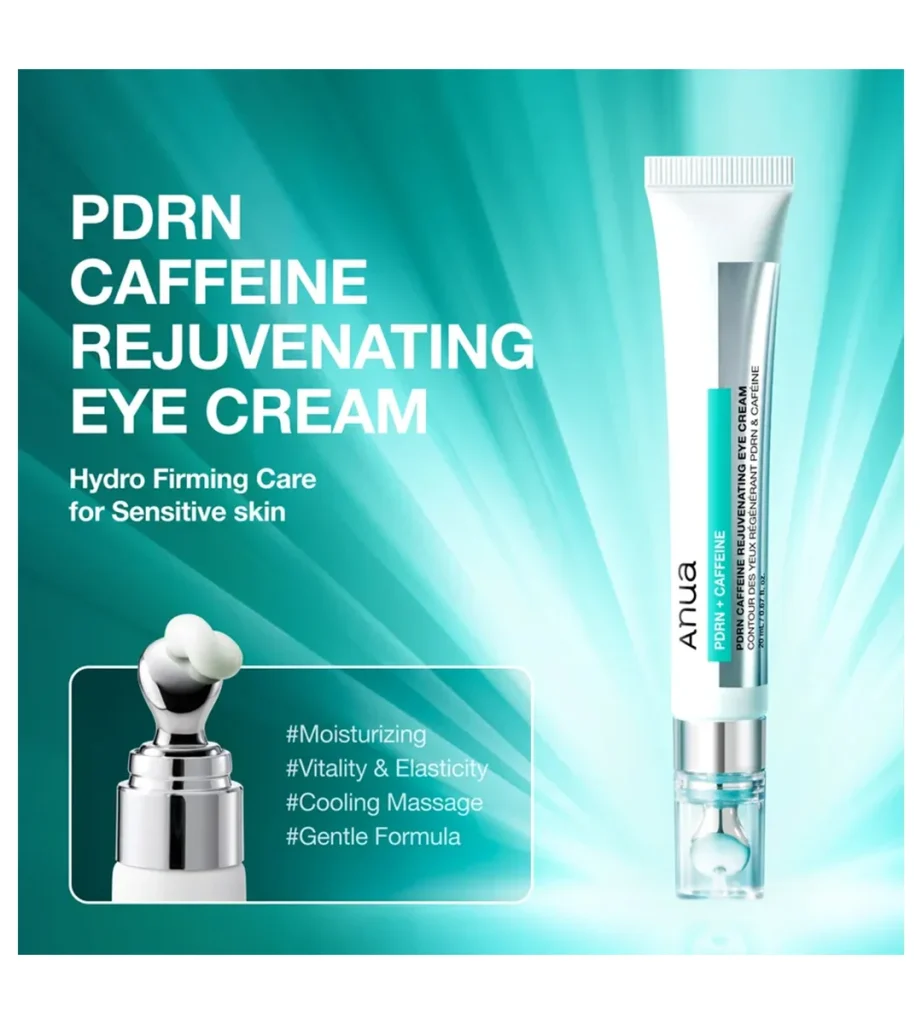 کرم دور چشم مینی آنوا Anua PDRN Caffeine Rejuvenating Eye Cream